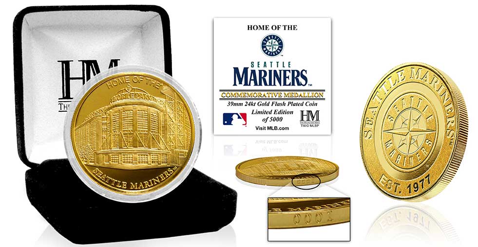 Seattle Mariners Stadium Gold Mint Coin - Sports Collectibles, Sports Memorabilia, Sports Fan Shop, Sports Gifts