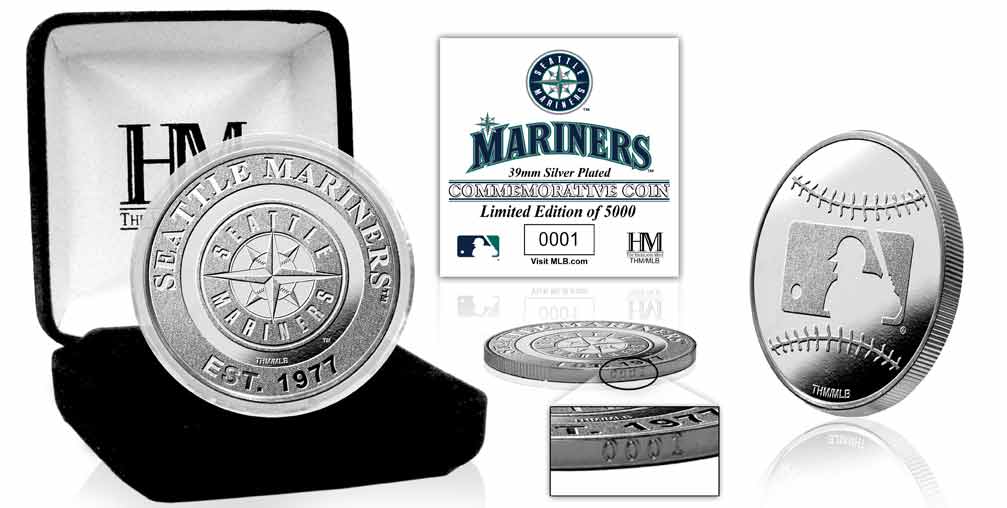 Seattle Mariners Silver Coin - Sports Collectibles, Sports Memorabilia, Sports Fan Shop, Sports Gifts