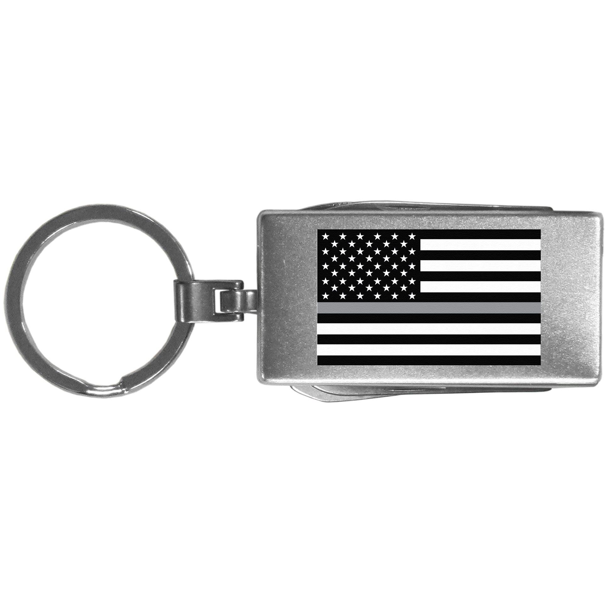Thin Gray Line National Guard Flag Multi-tool Key Chain