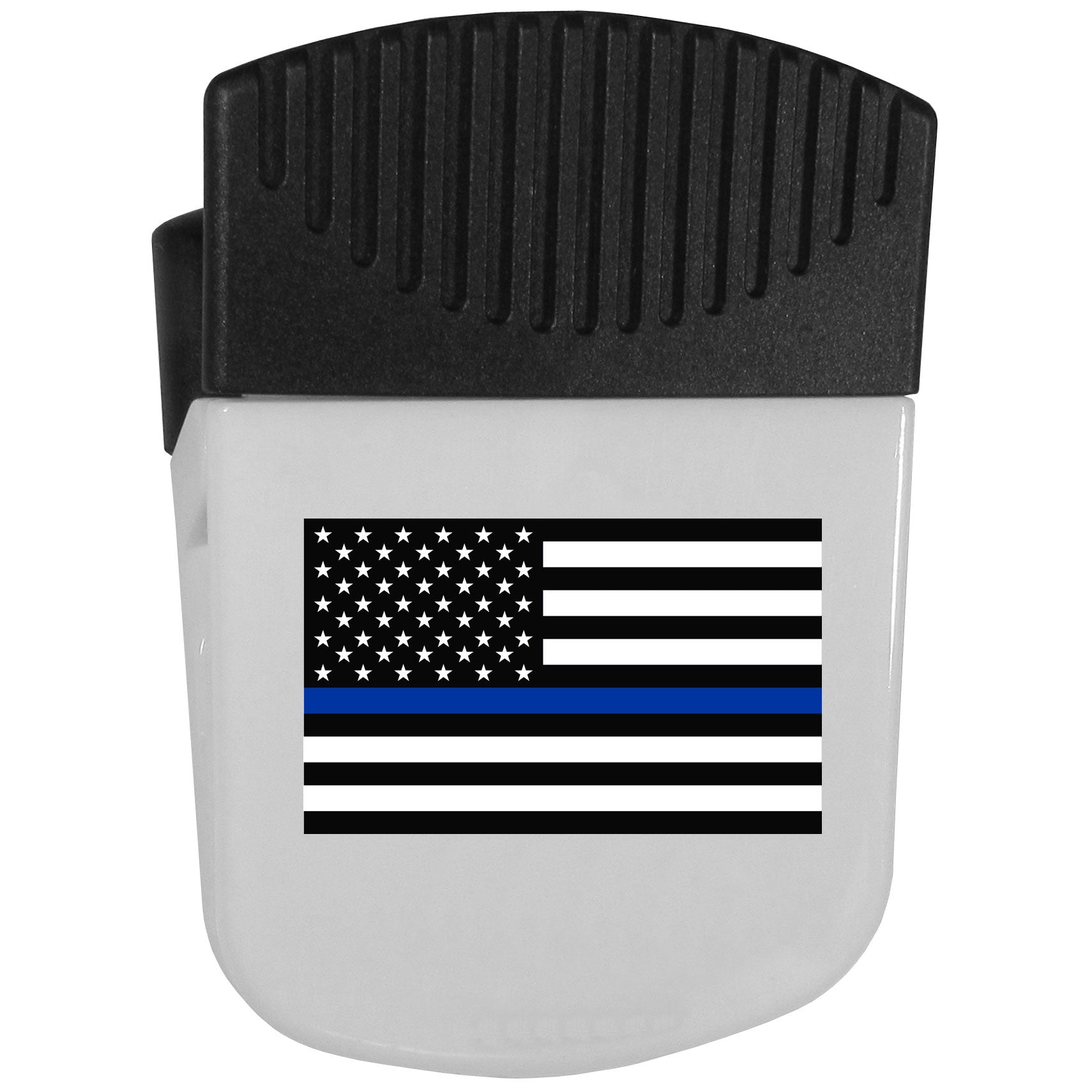 Thin Blue Line Air Force Flag Chip Clip Magnet With Bottle Opener