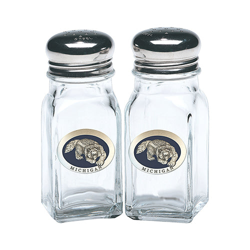 Wolverine with Michigan Salt and Pepper Shakers - Sports Collectibles, Sports Memorabilia, Sports Fan Shop, Sports Gifts