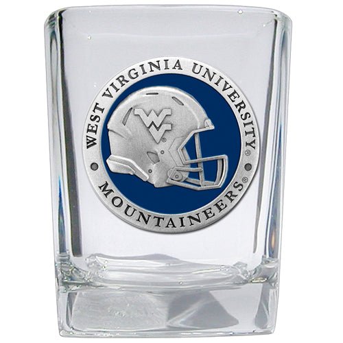 West Virginia University Helmet Square Shot - Sports Gifts, Sports Memorabilia, Sports Collectibles, Fan Shop