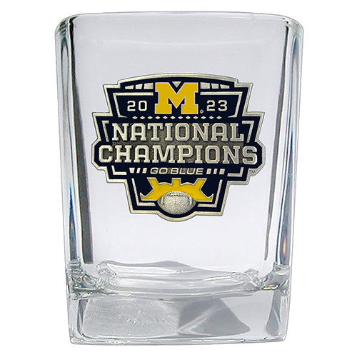 2023 Michigan Football Championship Square Shot - Sports Collectibles, Sports Memorabilia, Sports Fan Shop, Sports Gifts