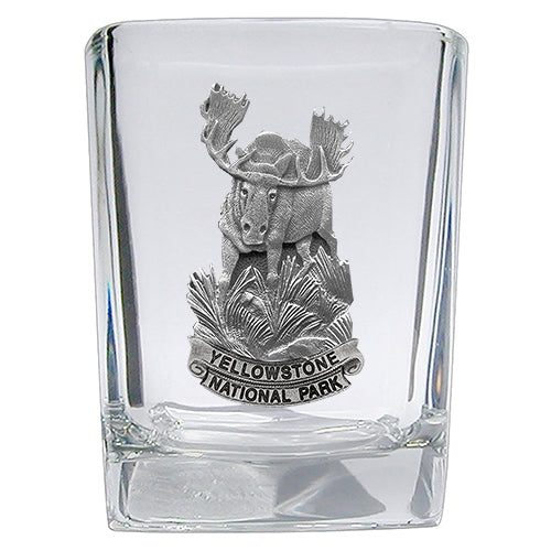 Moose Yellowstone National Park Square Shot - Sports Collectibles, Sports Memorabilia, Sports Fan Shop, Sports Gifts