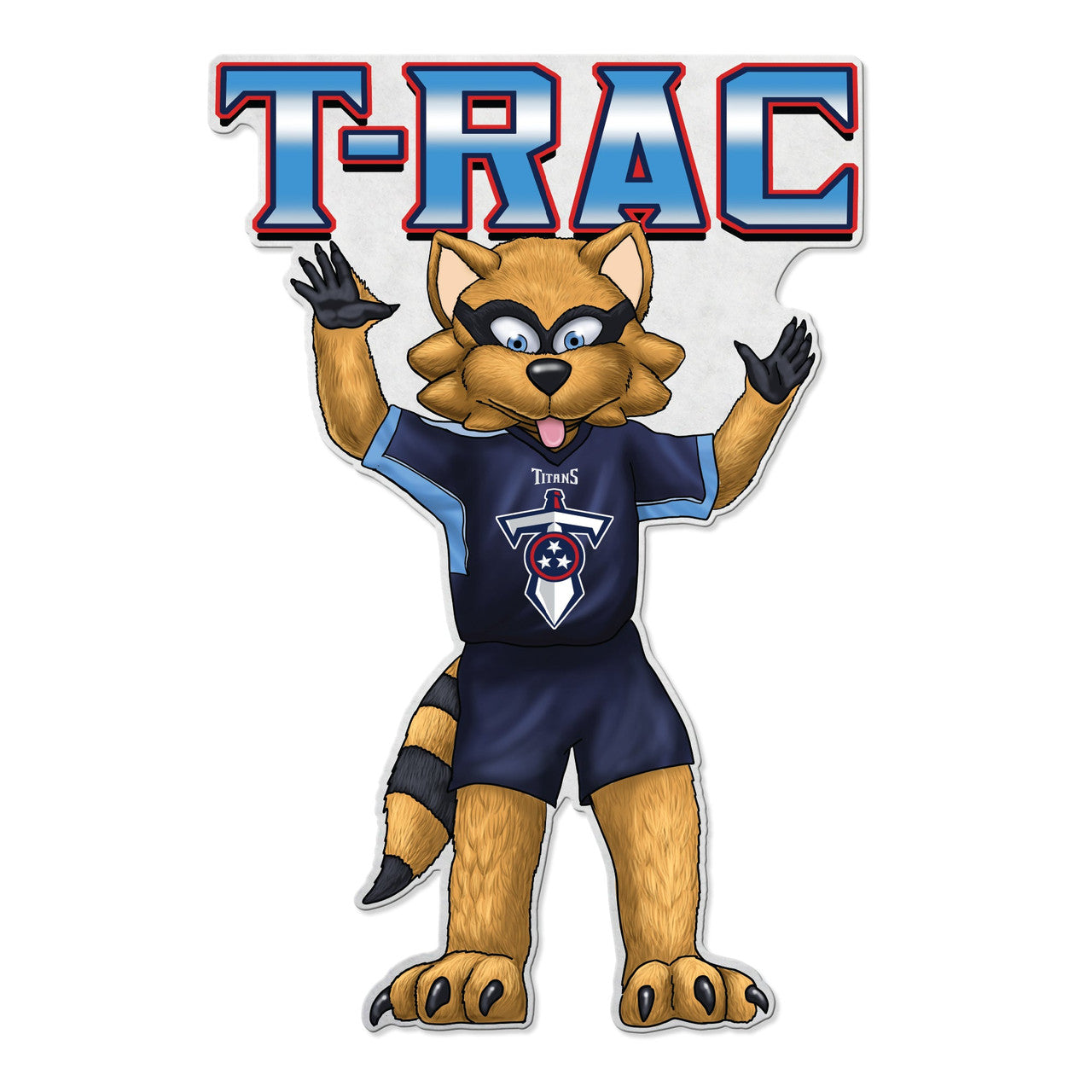 Tennessee Titans Pennant Shape Cut Mascot Design - Sports Collectibles, Sports Memorabilia, Sports Fan Shop, Sports Gifts