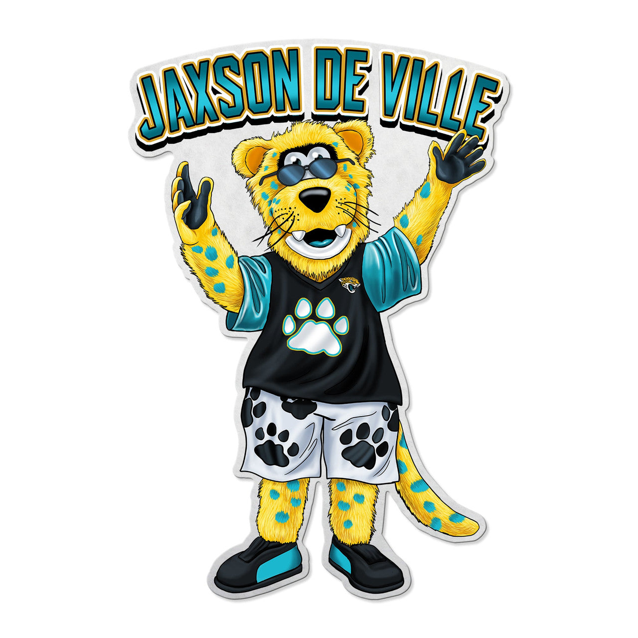 Jacksonville Jaguars Pennant Shape Cut Mascot Design - Sports Collectibles, Sports Memorabilia, Sports Fan Shop, Sports Gifts