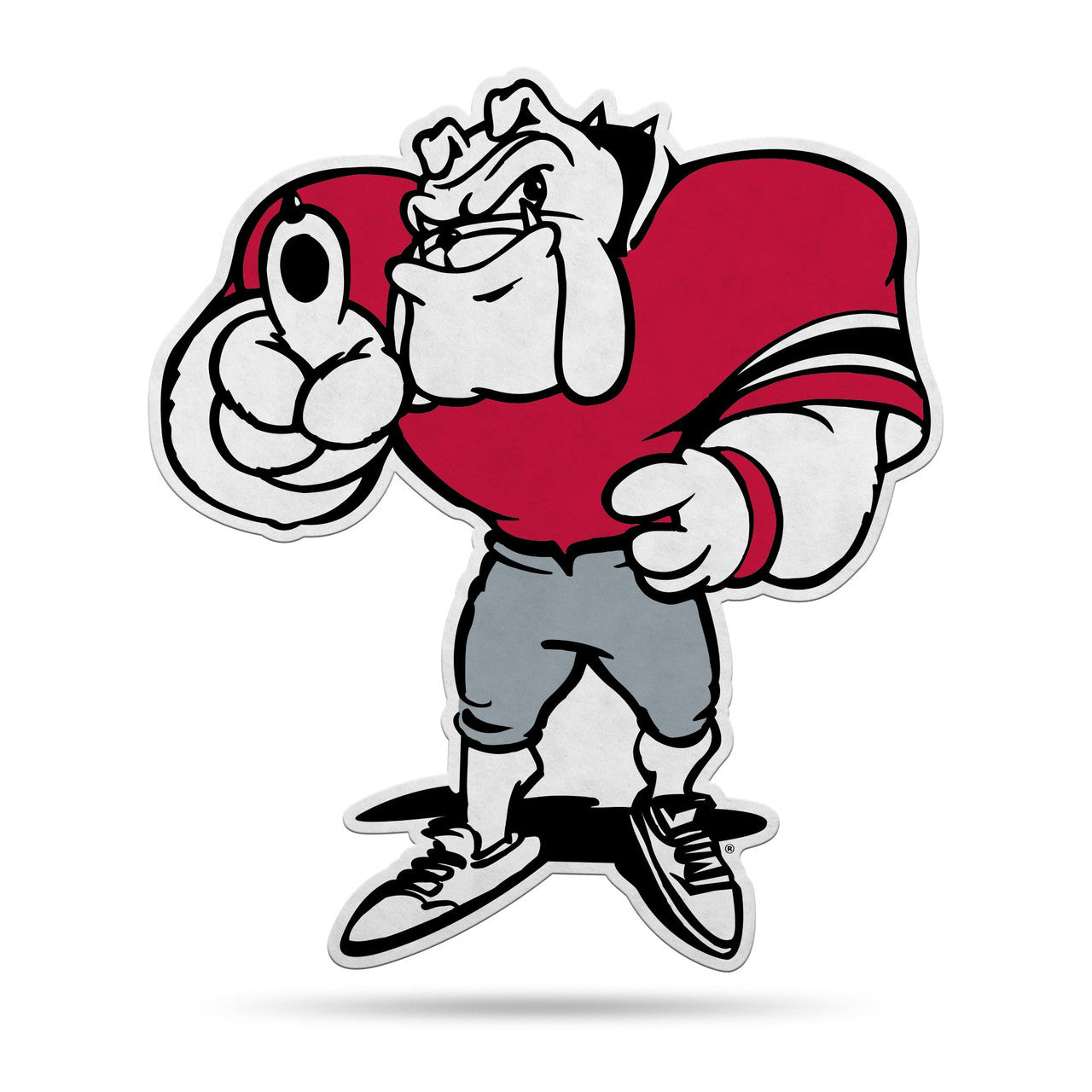 Georgia Bulldogs Pennant Shape Cut Mascot Design Classic - Sports Collectibles, Sports Memorabilia, Sports Fan Shop, Sports Gifts