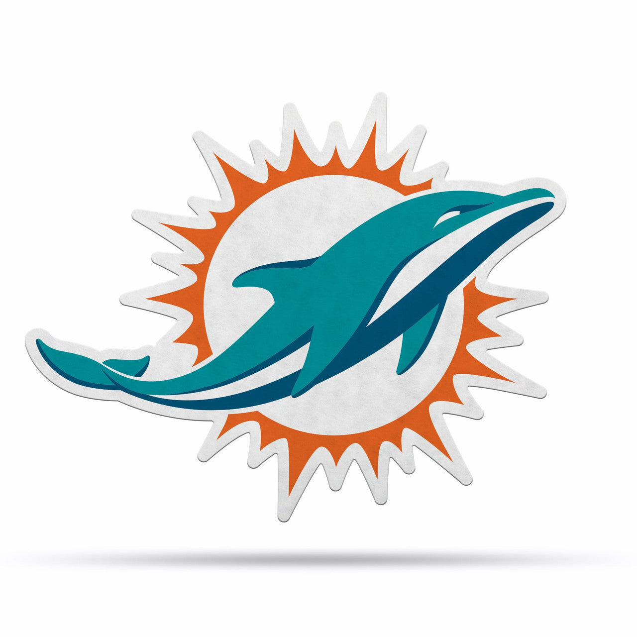 Miami Dolphins Pennant Shape Cut Logo Design - Sports Collectibles, Sports Memorabilia, Sports Fan Shop, Sports Gifts