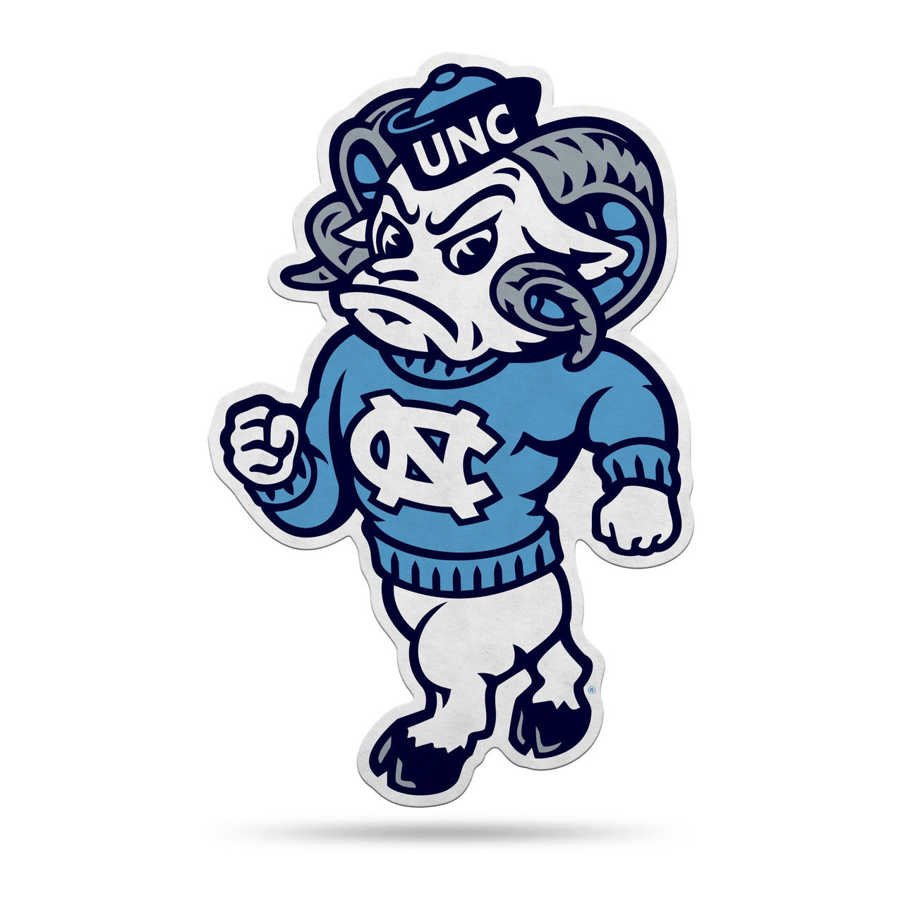 North Carolina Tar Heels Pennant Shape Cut Mascot Design - Sports Collectibles, Sports Memorabilia, Sports Fan Shop, Sports Gifts