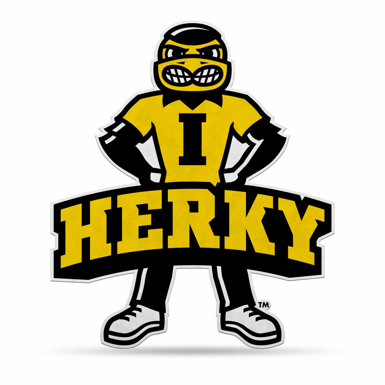 Iowa Hawkeyes Pennant Shape Cut Mascot Design - Sports Collectibles, Sports Memorabilia, Sports Fan Shop, Sports Gifts