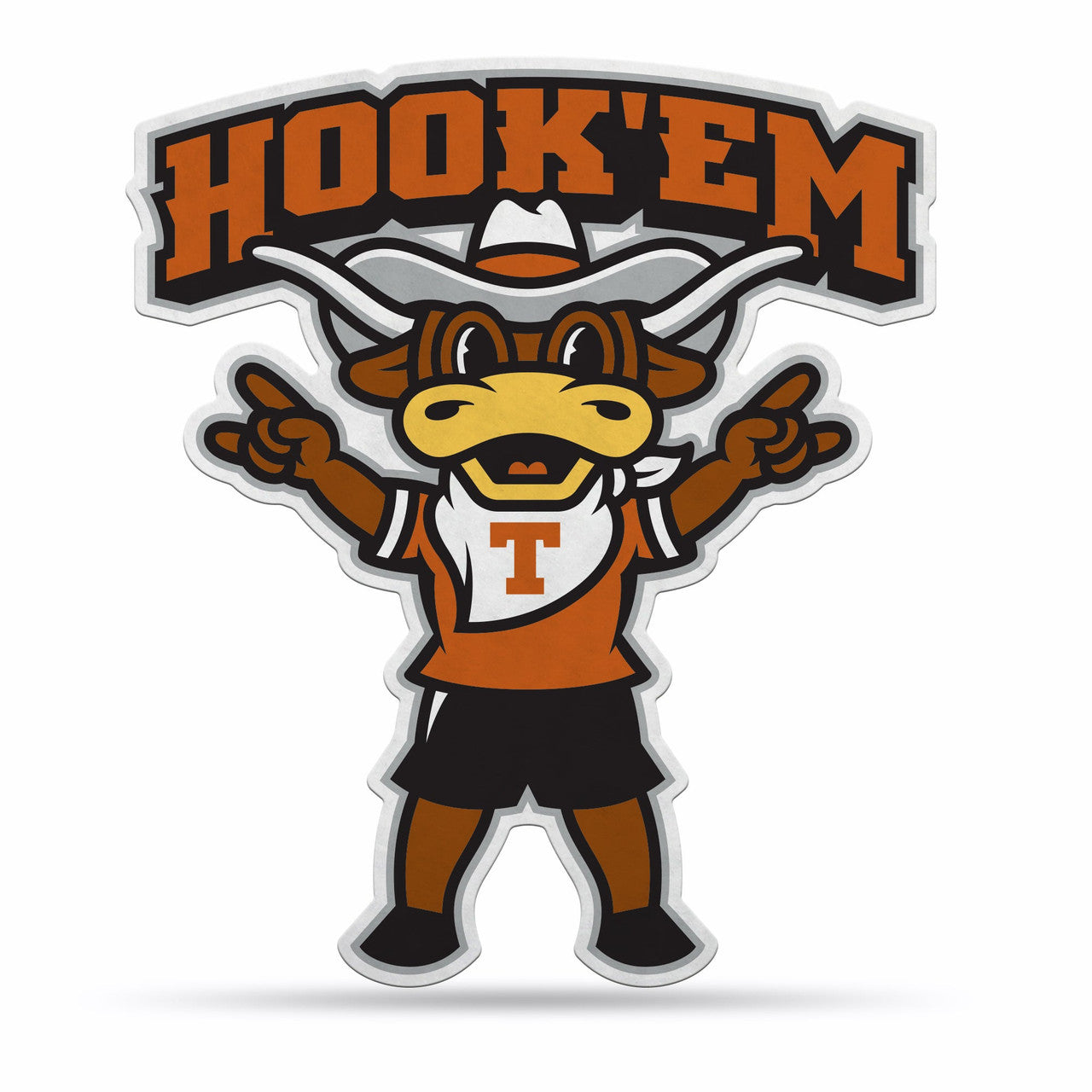 Texas Longhorns Pennant Shape Cut Mascot Design - Sports Collectibles, Sports Memorabilia, Sports Fan Shop, Sports Gifts