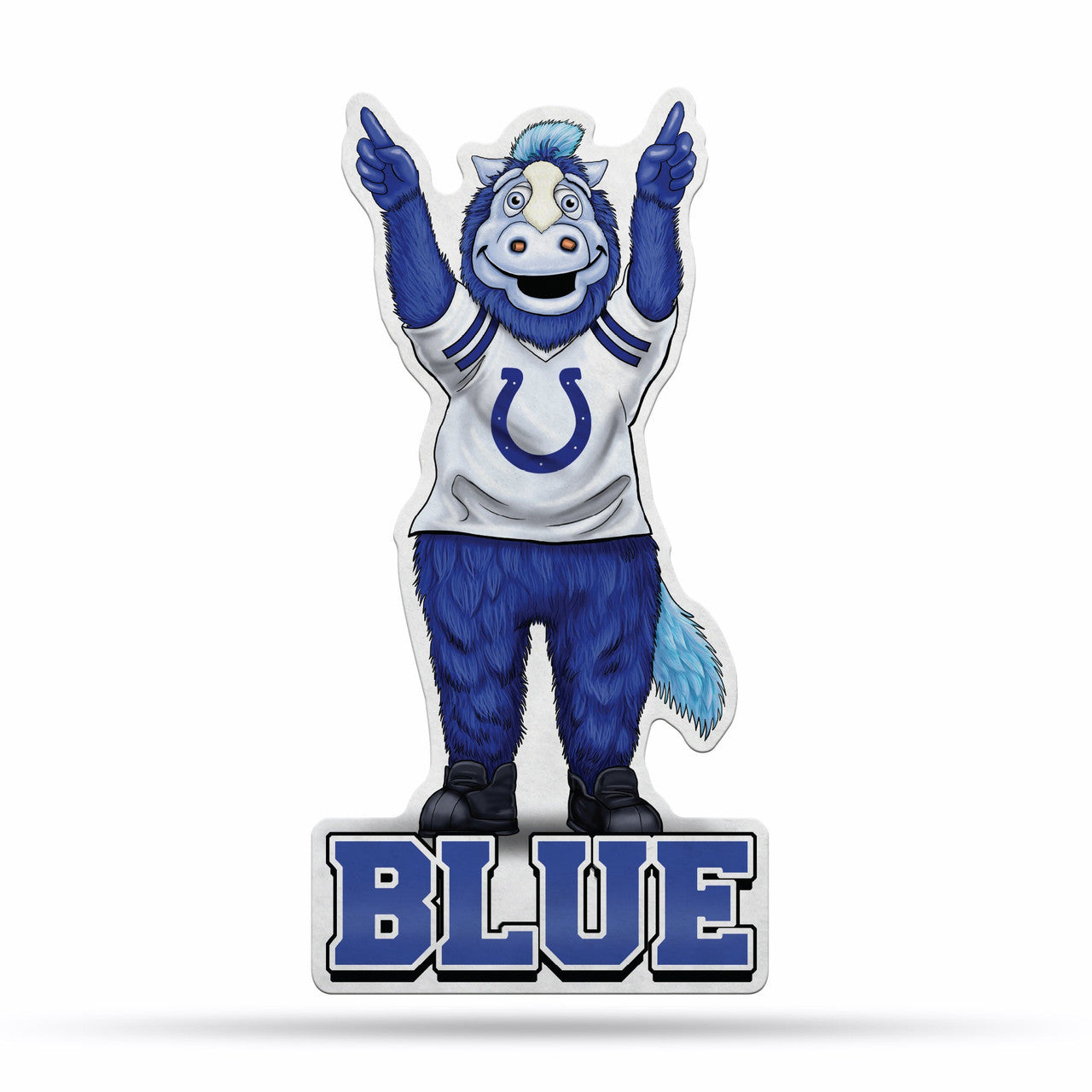 Indianapolis Colts Pennant Shape Cut Mascot Design - Sports Collectibles, Sports Memorabilia, Sports Fan Shop, Sports Gifts