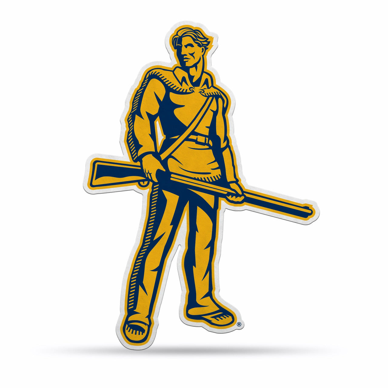 West Virginia Mountaineers Pennant Shape Cut Mascot Design - Sports Collectibles, Sports Memorabilia, Sports Fan Shop, Sports Gifts