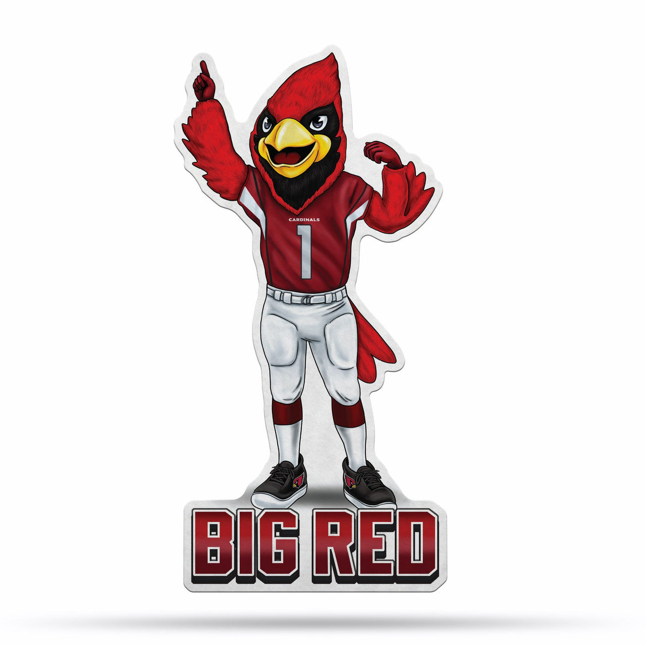 Arizona Cardinals Pennant Shape Cut Mascot Design - Sports Collectibles, Sports Memorabilia, Sports Fan Shop, Sports Gifts