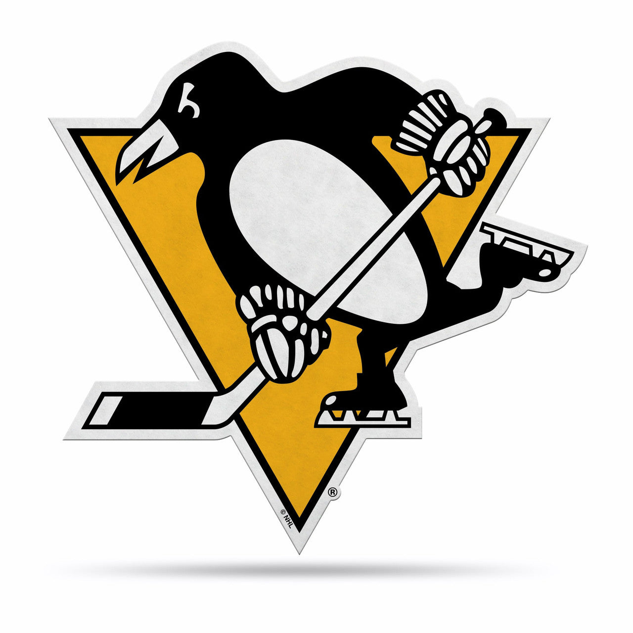 Pittsburgh Penguins Pennant Shape Cut Logo Design - Sports Collectibles, Sports Memorabilia, Sports Fan Shop, Sports Gifts