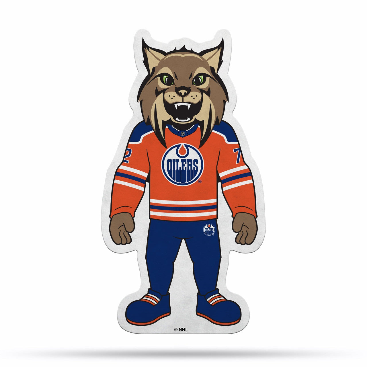 Edmonton Oilers Pennant Shape Cut Mascot Design - Special Order