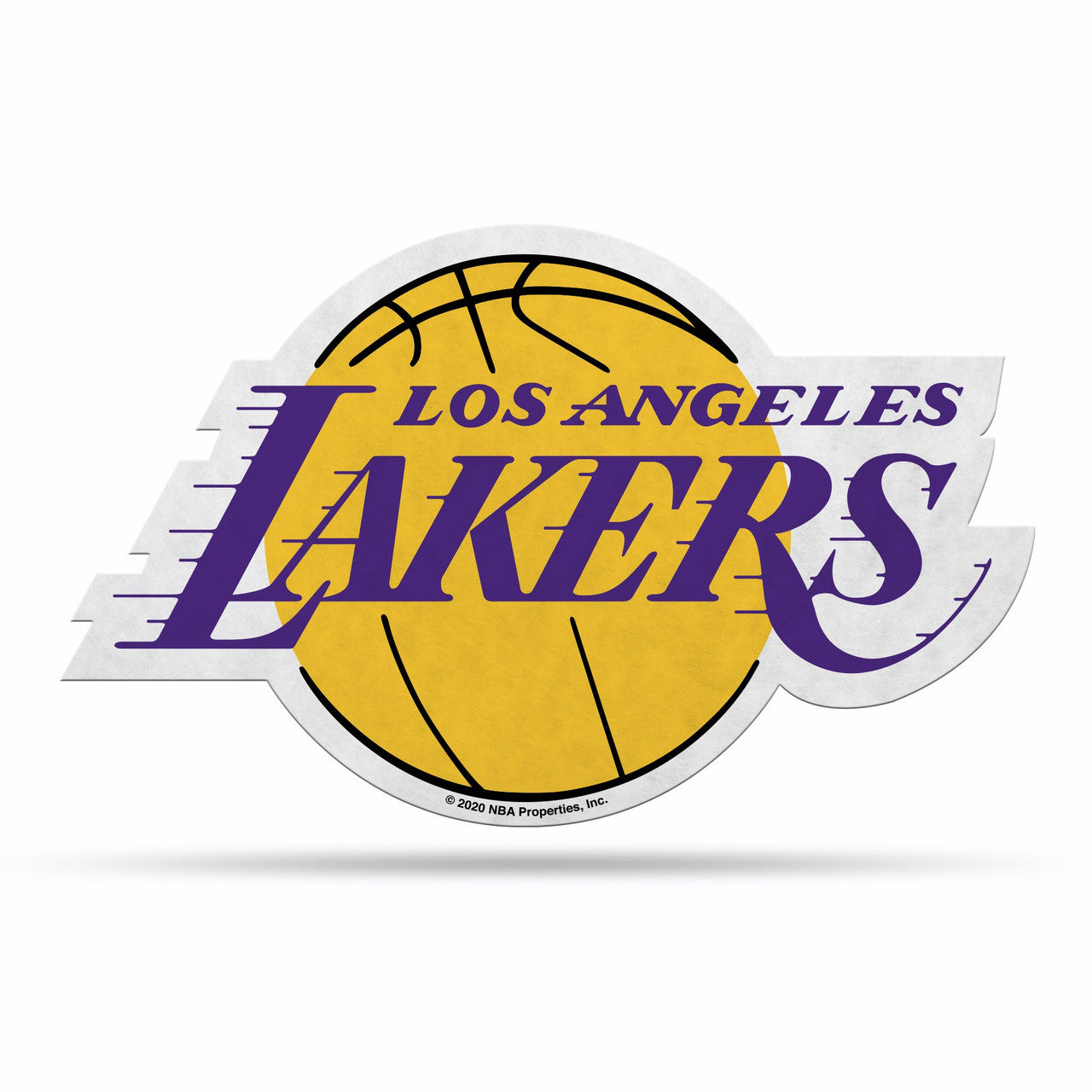 Los Angeles Lakers Pennant Shape Cut Logo Design - Sports Collectibles, Sports Memorabilia, Sports Fan Shop, Sports Gifts