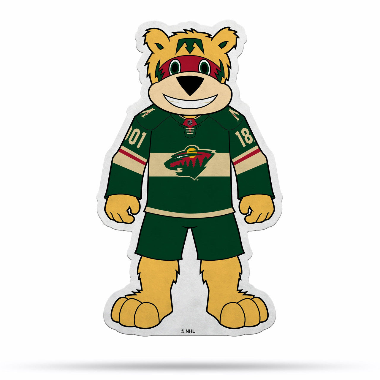 Minnesota Wild Pennant Shape Cut Mascot Design - Sports Collectibles, Sports Memorabilia, Sports Fan Shop, Sports Gifts
