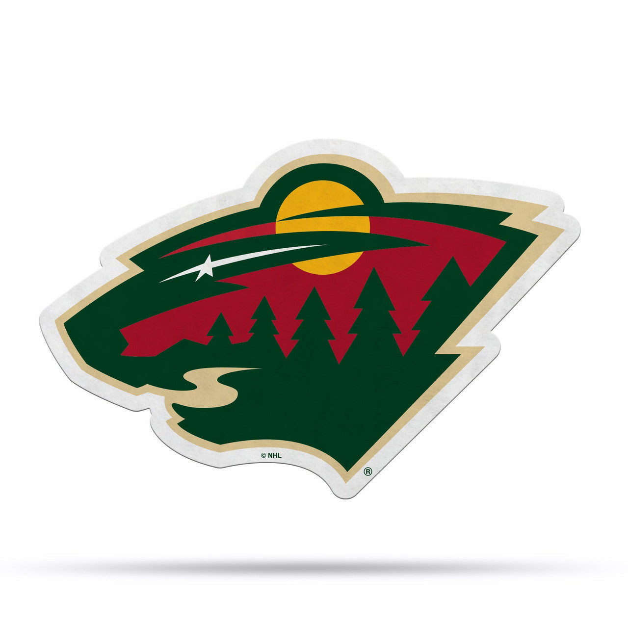 Minnesota Wild Pennant Shape Cut Logo Design - Sports Collectibles, Sports Memorabilia, Sports Fan Shop, Sports Gifts