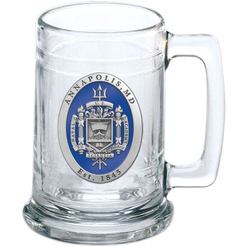 United States Naval Academy Crest Stein - Sports Gifts, Sports Memorabilia, Sports Collectibles, Fan Shop