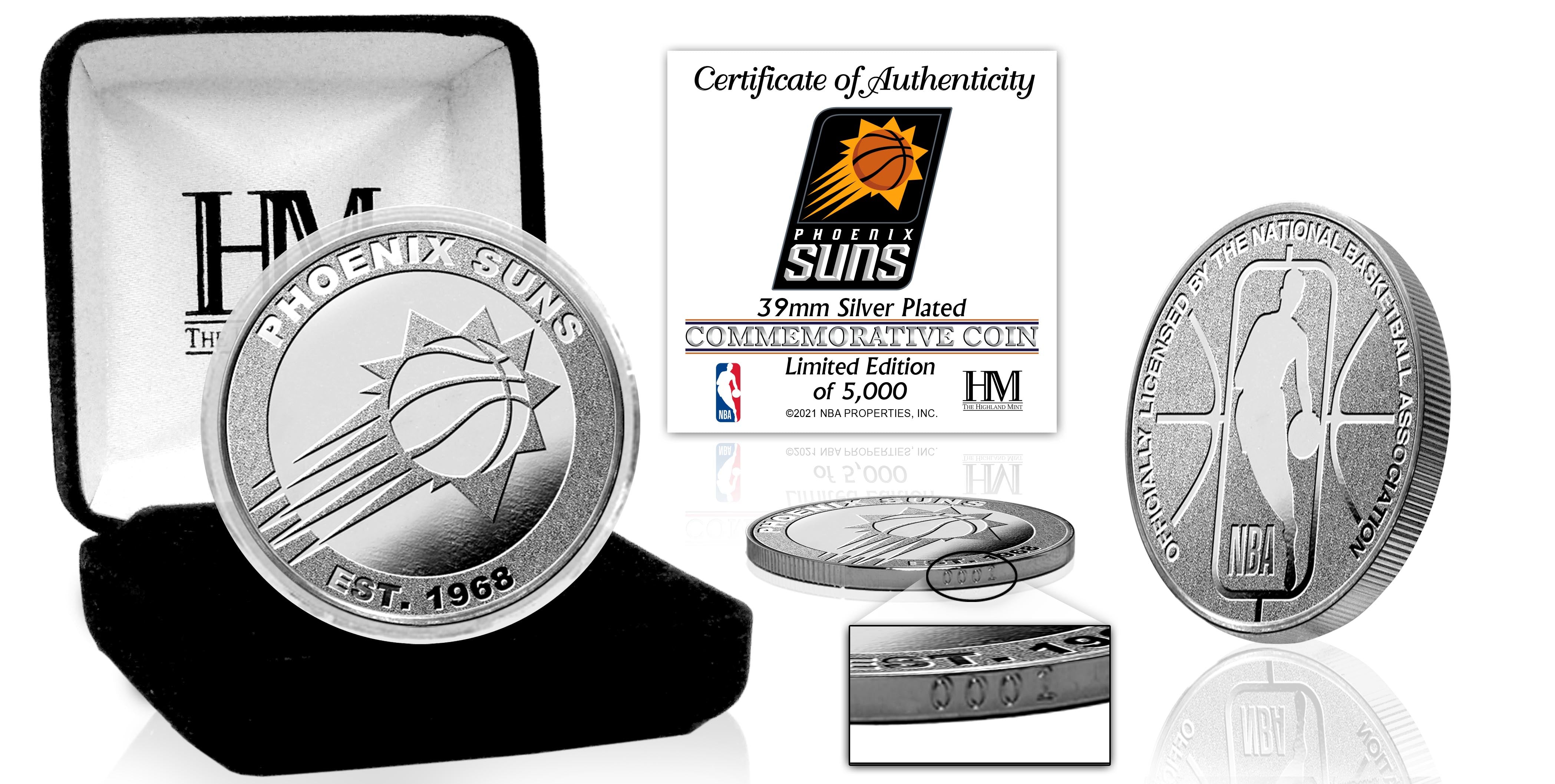 Phoenix Suns Silver Mint Coin - Sports Collectibles, Sports Memorabilia, Sports Fan Shop, Sports Gifts