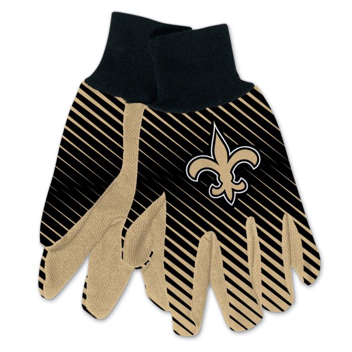 New Orleans Saints Adult Two-Tone Gloves - Sports Collectibles, Sports Memorabilia, Sports Fan Shop, Sports Gifts
