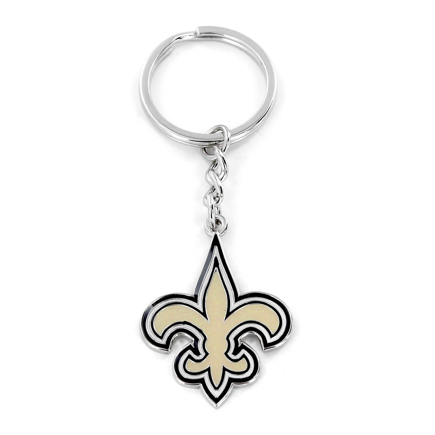 New Orleans Saints Metal Logo Keychain - Sports Collectibles, Sports Memorabilia, Sports Fan Shop, Sports Gifts