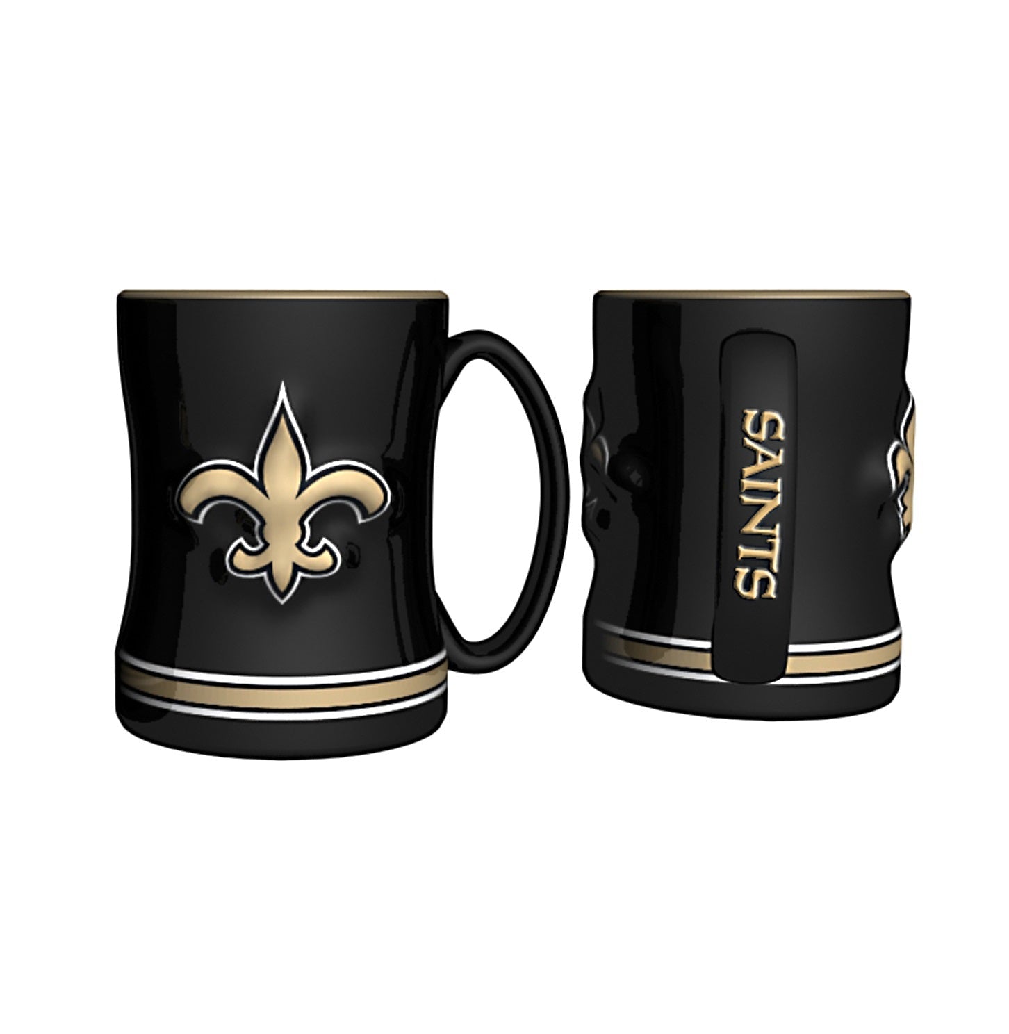 New Orleans Saints Logo Relief Coffee Mug - Sports Collectibles, Sports Memorabilia, Sports Fan Shop, Sports Gifts