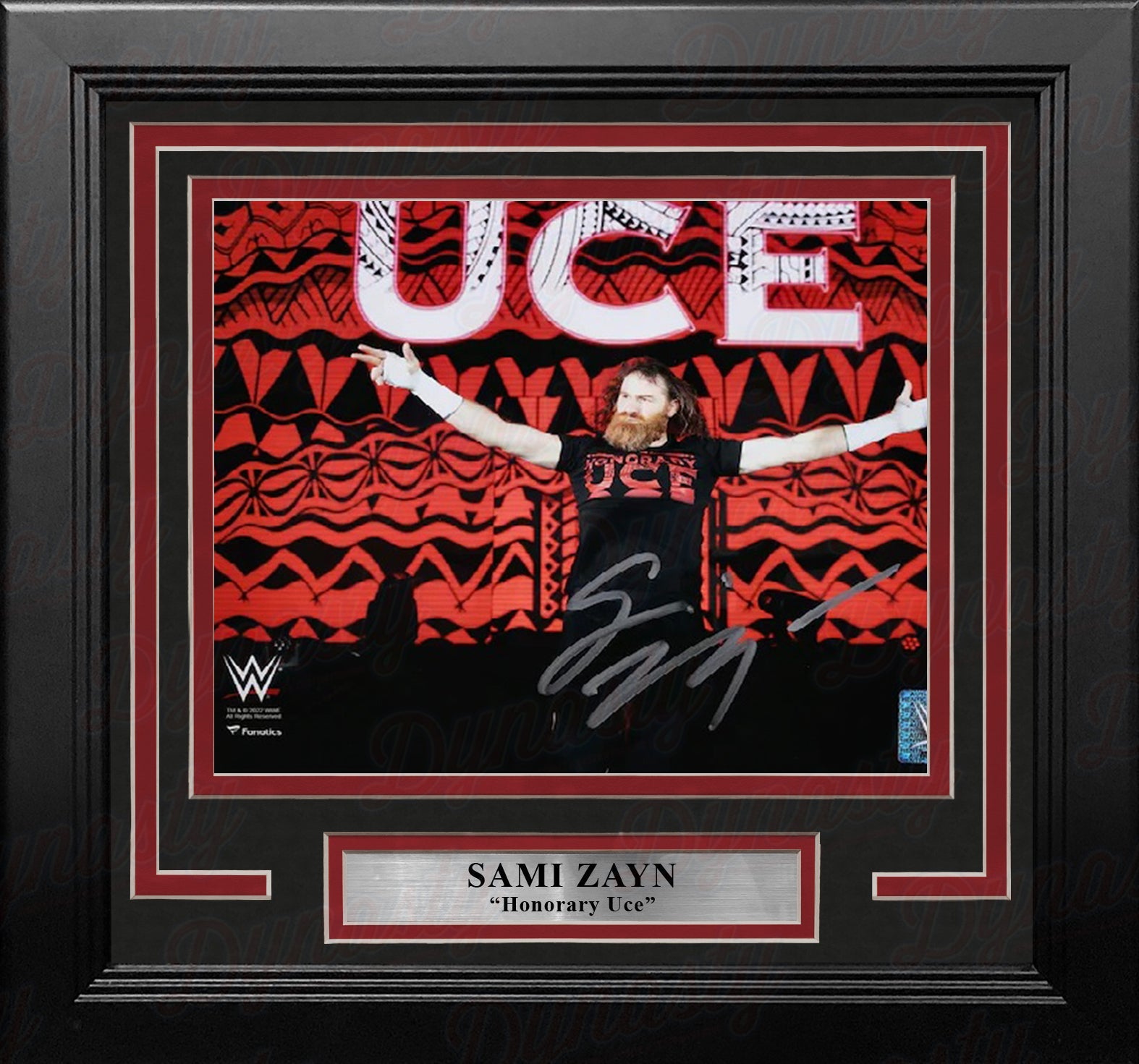 Sami Zayn Honorary Uce Entrance Autographed WWE Wrestling 8" x 10" Framed Photo - Sports Collectibles, Sports Memorabilia, Sports Fan Shop, Sports Gifts