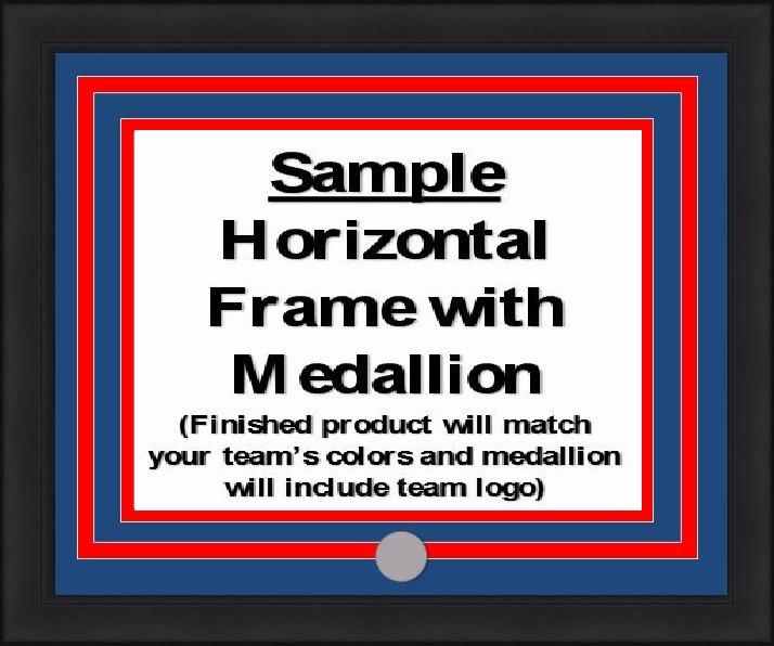 MLB Baseball Photo Picture Frame Kit - Toronto Blue Jays (Gray Matting, Blue Trim) - Sports Collectibles, Sports Memorabilia, Sports Fan Shop, Sports Gifts