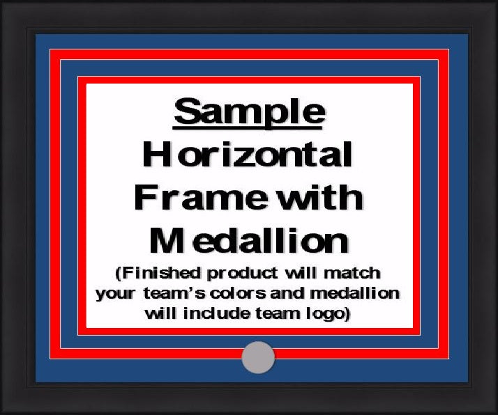 NHL Hockey Photo Picture Frame Kit - Chicago Blackhawks (Red Matting, Gold Trim) - Sports Collectibles, Sports Memorabilia, Sports Fan Shop, Sports Gifts
