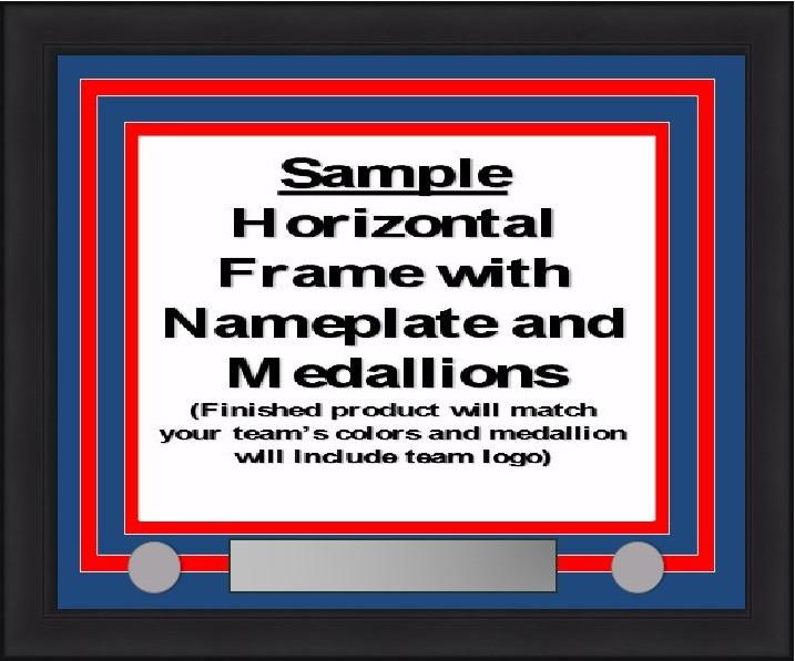 MLB Baseball Photo Picture Frame Kit - Toronto Blue Jays (Blue Matting, Gray Trim) - Sports Collectibles, Sports Memorabilia, Sports Fan Shop, Sports Gifts