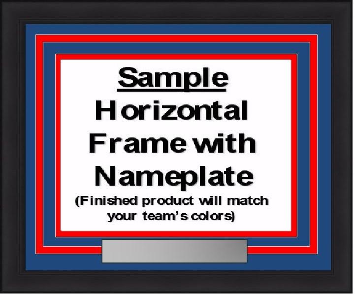MLB Baseball Photo Picture Frame Kit - Toronto Blue Jays (Blue Matting, Gray Trim) - Sports Collectibles, Sports Memorabilia, Sports Fan Shop, Sports Gifts