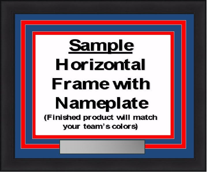 NHL Hockey Photo Picture Frame Kit - Chicago Blackhawks (Red Matting, Gold Trim) - Sports Collectibles, Sports Memorabilia, Sports Fan Shop, Sports Gifts