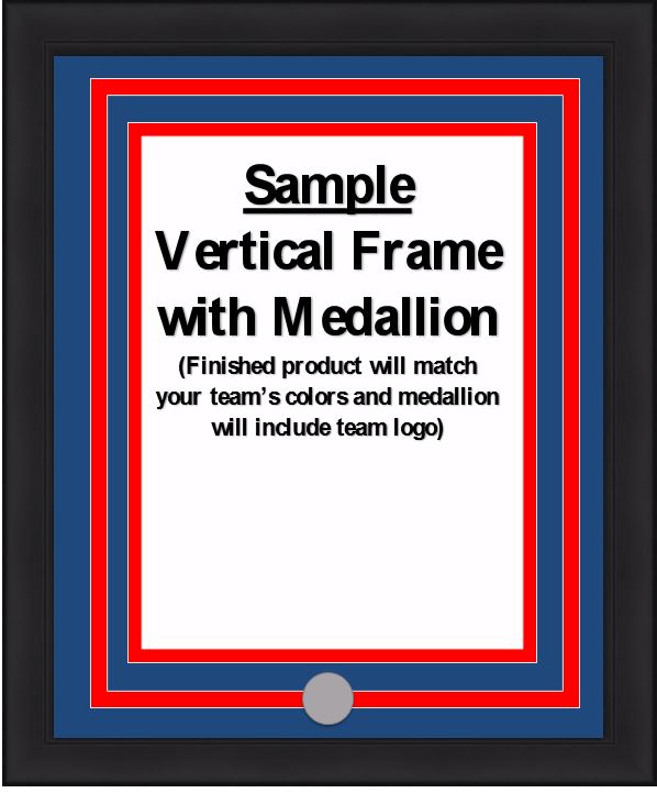 NHL Hockey Photo Picture Frame Kit - Arizona Coyotes (Brick Red Matting, White Trim) - Sports Collectibles, Sports Memorabilia, Sports Fan Shop, Sports Gifts