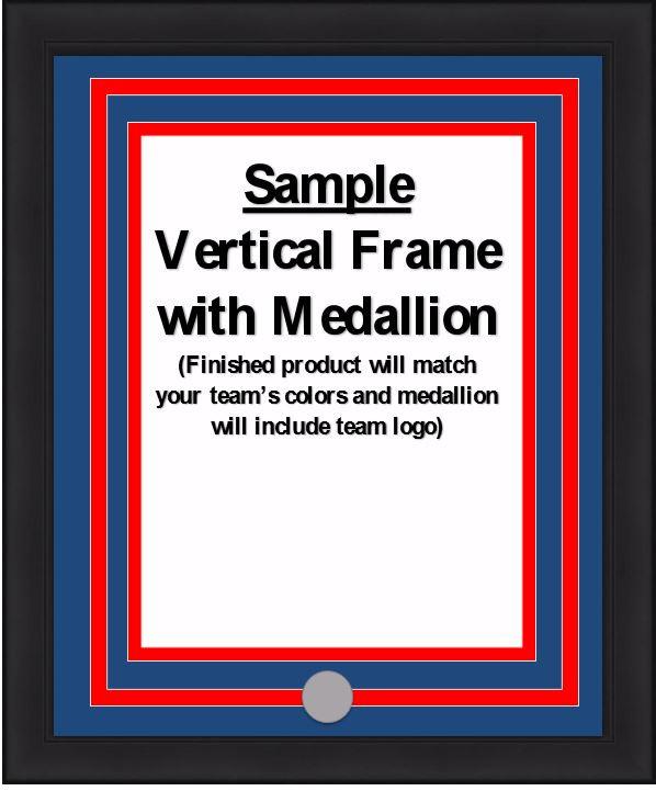 MLB Baseball Photo Picture Frame Kit - Kansas City Royals (Blue Matting, Light Blue Trim) - Sports Collectibles, Sports Memorabilia, Sports Fan Shop, Sports Gifts