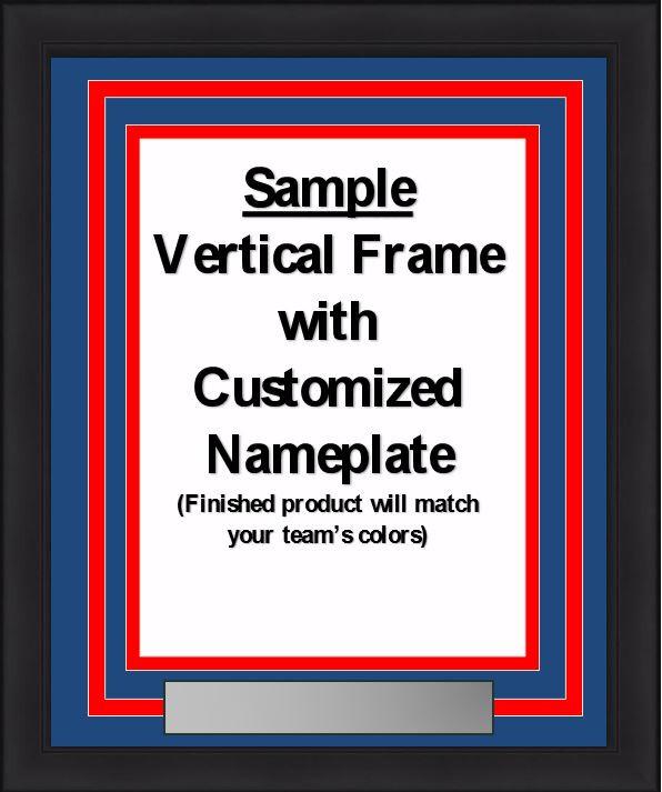 MLB Baseball Photo Picture Frame Kit - Kansas City Royals (Blue Matting, Light Blue Trim) - Sports Collectibles, Sports Memorabilia, Sports Fan Shop, Sports Gifts