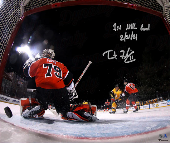 Trent Frederic First NHL Goal Boston Bruins Autographed 11" x 14" Hockey Photo with Inscription - Sports Collectibles, Sports Memorabilia, Sports Fan Shop, Sports Gifts