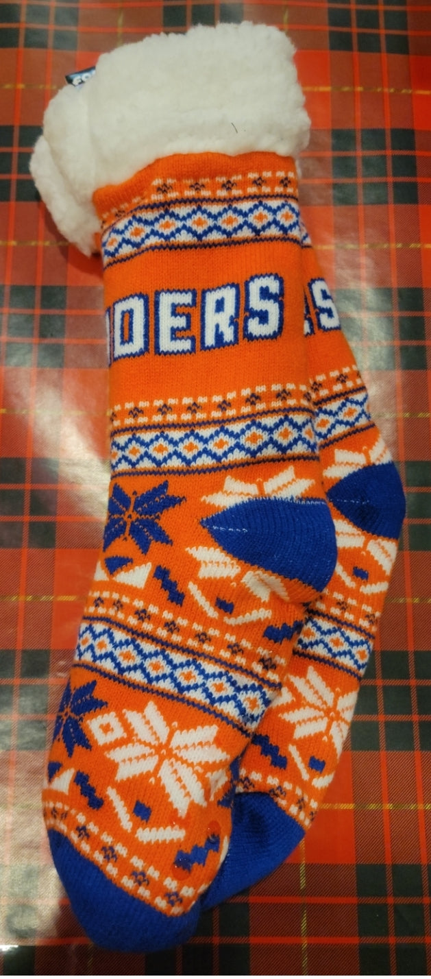 New York Islanders Men's/Women's Footy Slipper Socks - Sports Collectibles, Sports Memorabilia, Sports Fan Shop, Sports Gifts