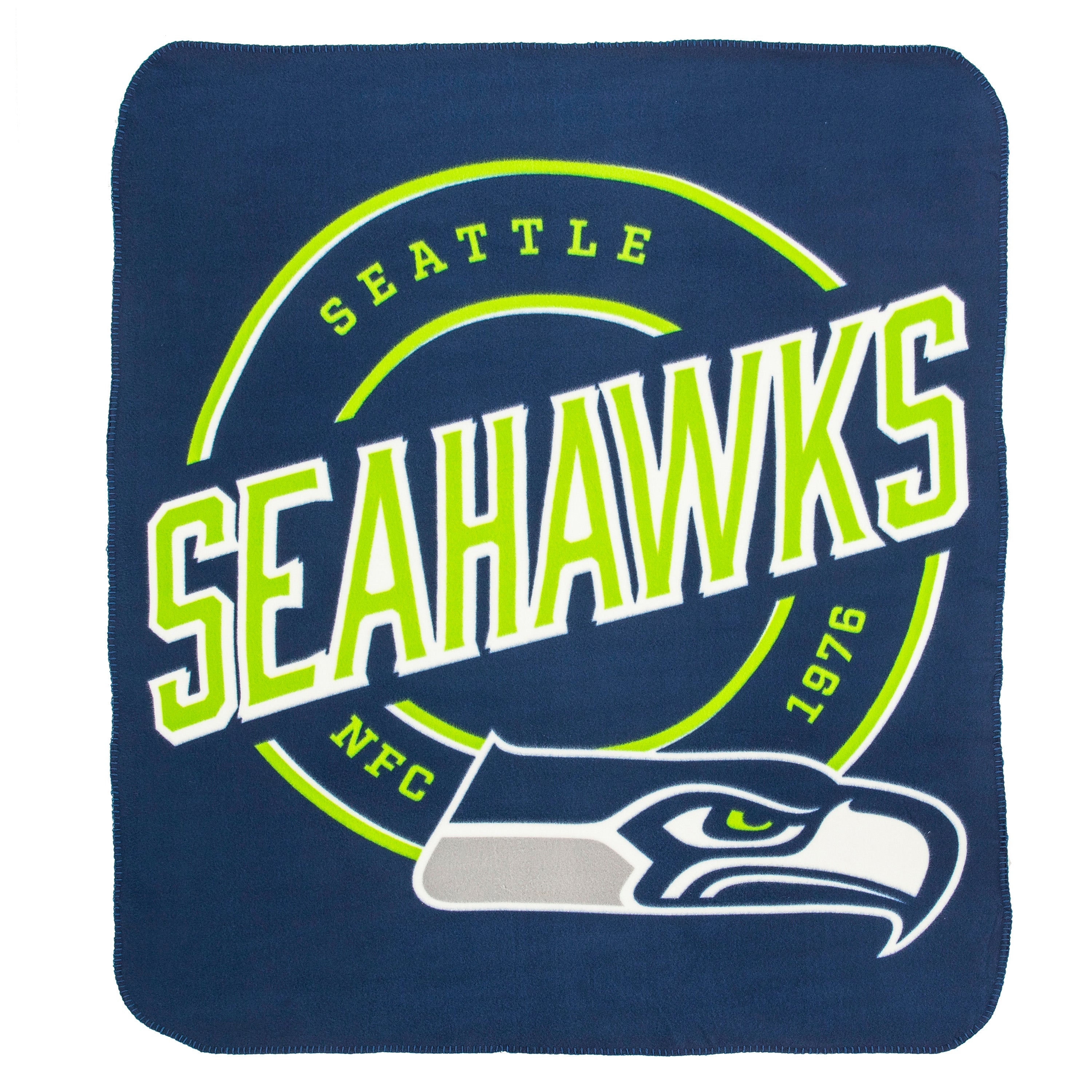 Seattle Seahawks 50" x 60" Campaign Fleece Blanket - Sports Collectibles, Sports Memorabilia, Sports Fan Shop, Sports Gifts