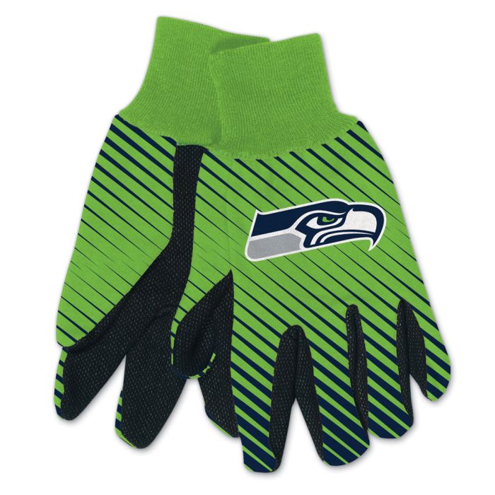 Seattle Seahawks Adult Two-Tone Gloves - Sports Collectibles, Sports Memorabilia, Sports Fan Shop, Sports Gifts