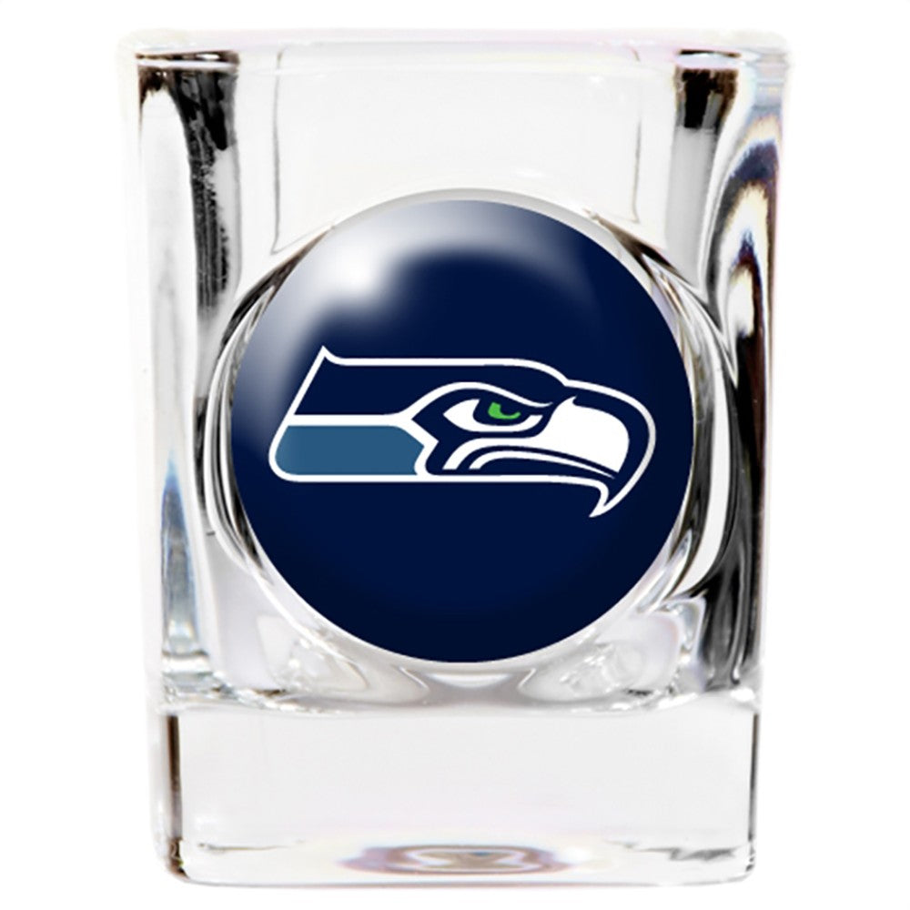 Seattle Seahawks Square Shot Glass - Sports Collectibles, Sports Memorabilia, Sports Fan Shop, Sports Gifts