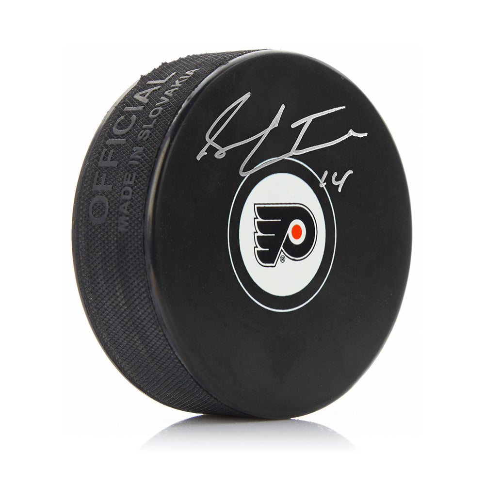 Sean Couturier Philadelphia Flyers Autographed Hockey Logo Puck - Sports Collectibles, Sports Memorabilia, Sports Fan Shop, Sports Gifts