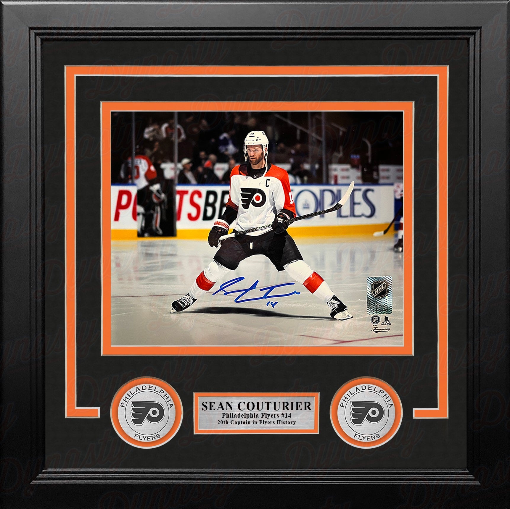 Sean Couturier Captain Skating Action Philadelphia Flyers Autographed 8" x 10" Framed Hockey Photo - Sports Collectibles, Sports Memorabilia, Sports Fan Shop, Sports Gifts
