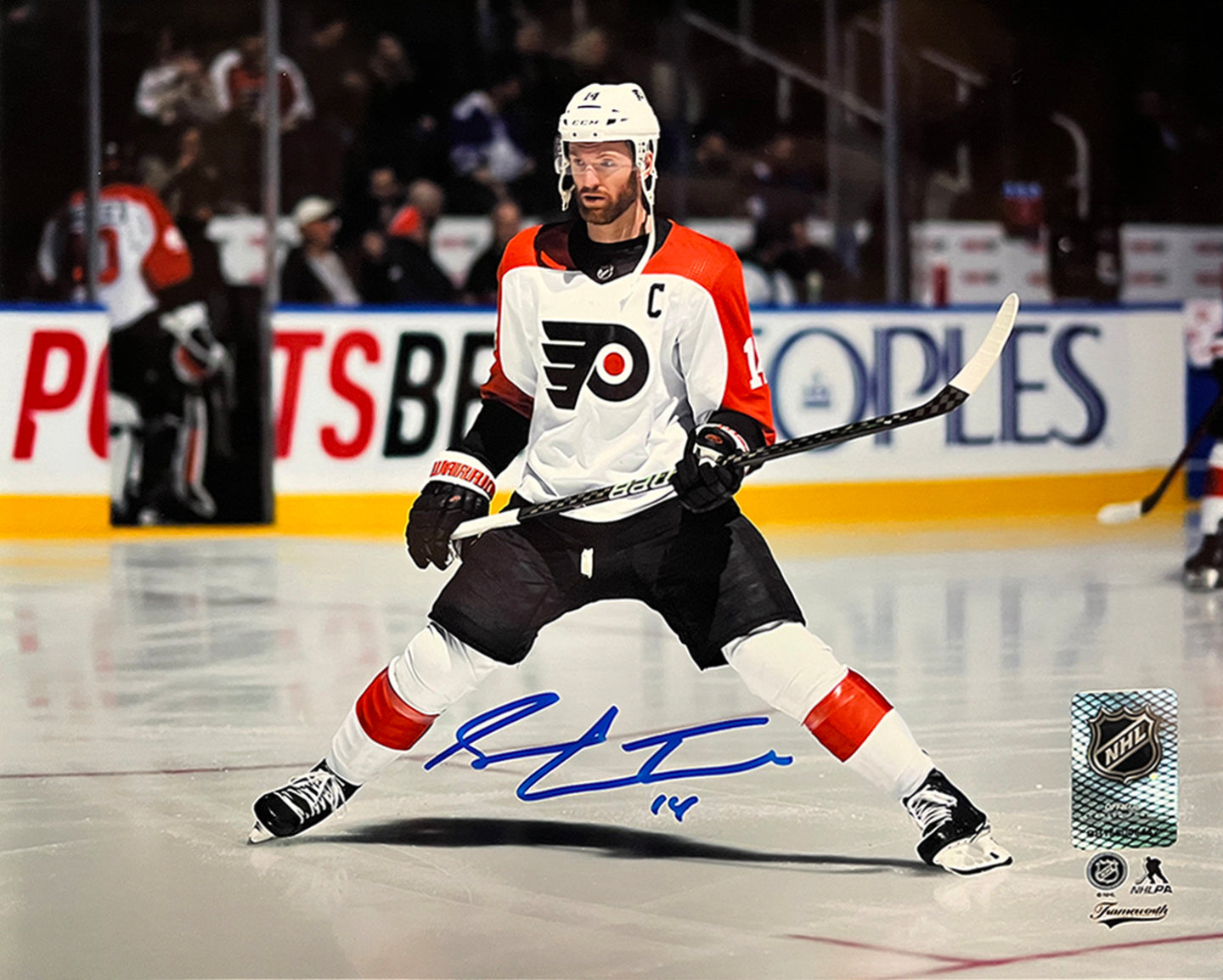 Sean Couturier Captain Skating Action Philadelphia Flyers Autographed 16" x 20" Hockey Photo - Sports Collectibles, Sports Memorabilia, Sports Fan Shop, Sports Gifts