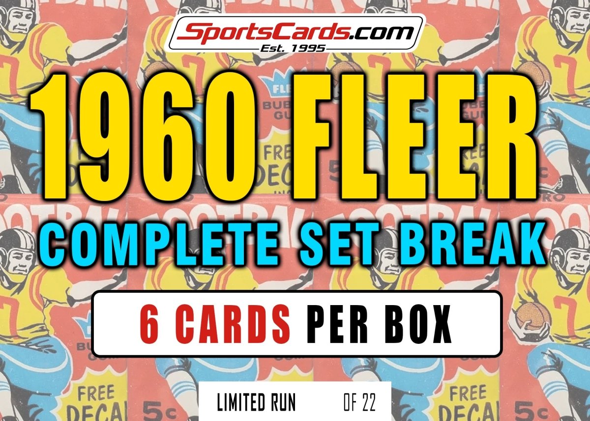 1960 FLEER FOOTBALL COMPLETE SET BREAK - 6 CARDS PER BOX! - Sports Gifts, Sports Memorabilia, Sports Collectibles, Fan Shop