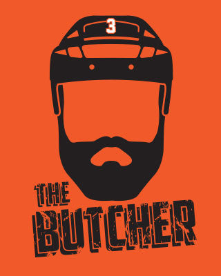 Radko Gudas "The Butcher" Philadelphia Flyers Hockey Youth T-Shirt (Dynasty Sports Exclusive) - Sports Collectibles, Sports Memorabilia, Sports Fan Shop, Sports Gifts