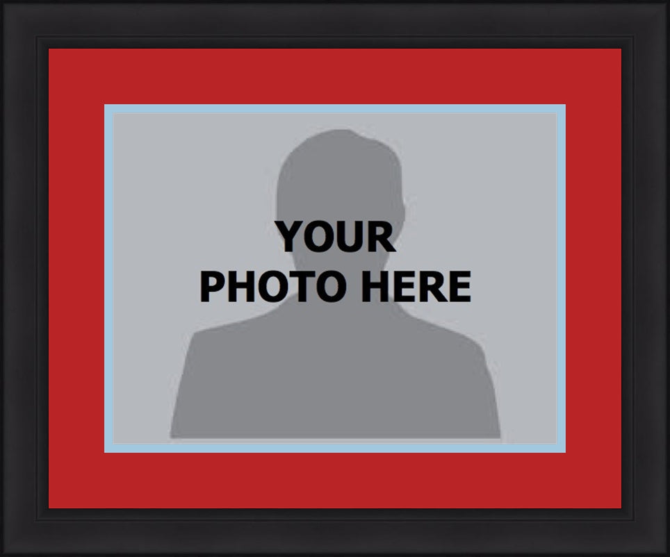 MLB Baseball Photo Picture Frame Kit - St. Louis Cardinals (Red Matting, Light Blue Trim) - Sports Collectibles, Sports Memorabilia, Sports Fan Shop, Sports Gifts