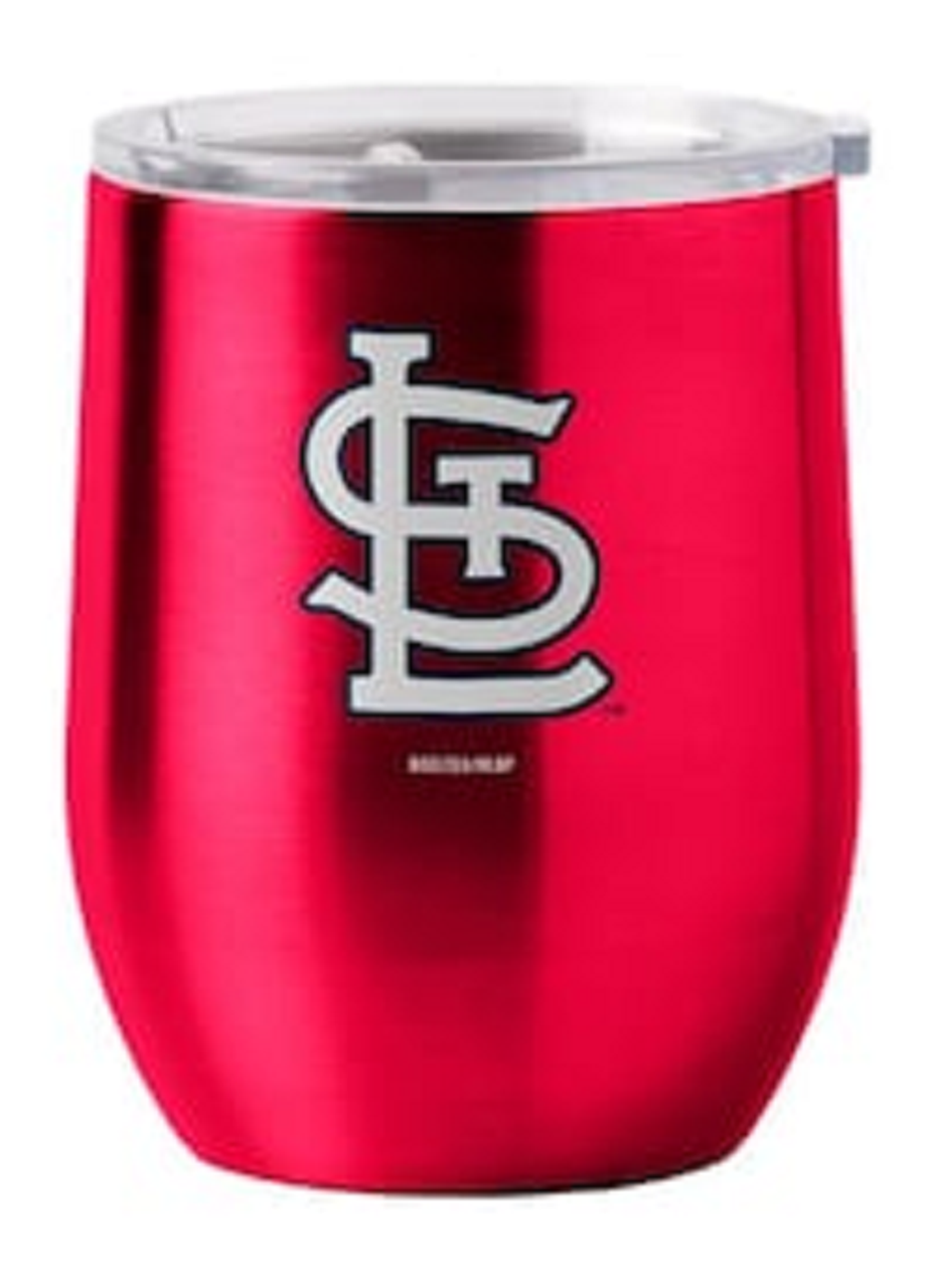 St. Louis Cardinals Travel Tumbler 16oz Stainless Steel Curved - Sports Collectibles, Sports Memorabilia, Sports Fan Shop, Sports Gifts