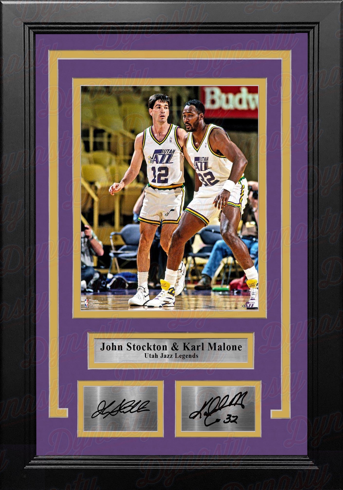John Stockton & Karl Malone Utah Jazz 8" x 10" Framed Basketball Photo with Engraved Autographs - Sports Collectibles, Sports Memorabilia, Sports Fan Shop, Sports Gifts